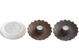 Molde silicona plato decorado